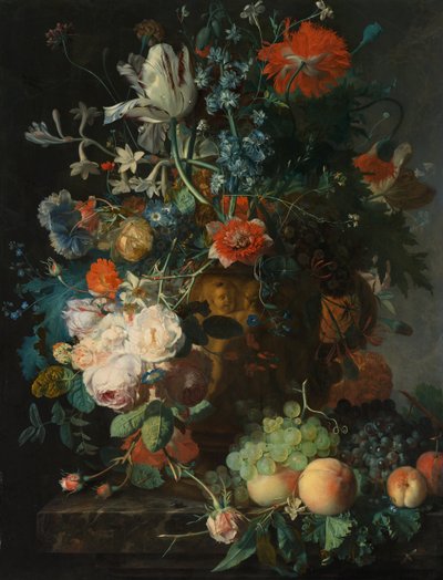 Natura morta con fiori e frutti da Jan van Huysum